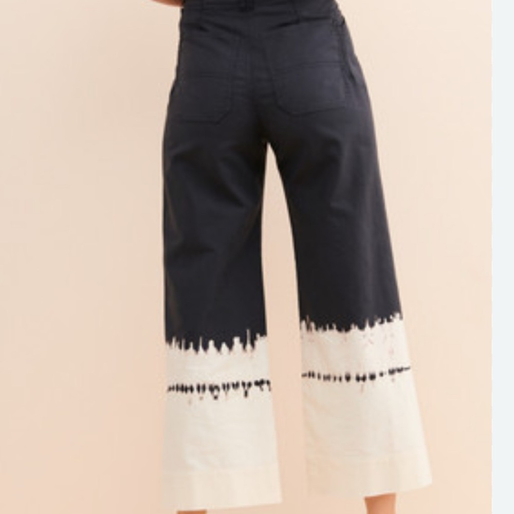 Anthropologie Fatima Dip-Dyed Wide Leg Pants